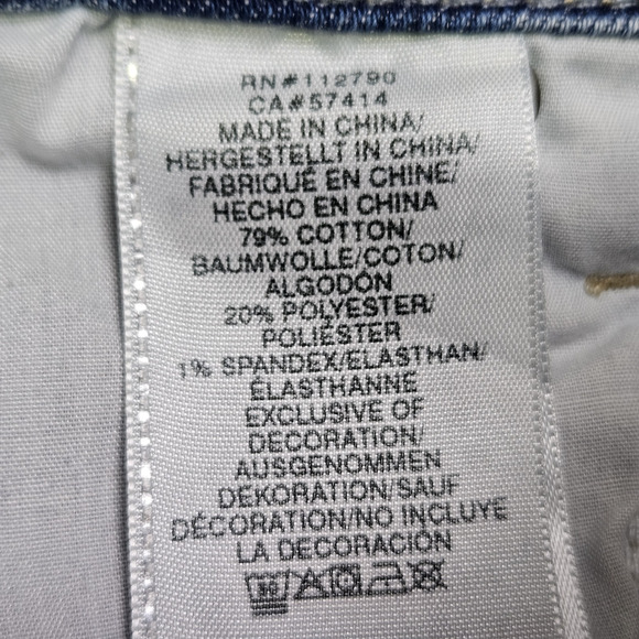 True Religion Womens 29 Jean Halle High Rise Stonewash Stretch Distressed Holes - Picture 15 of 16